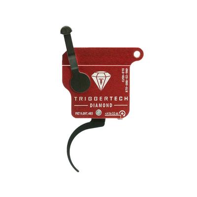 TriggerTech Rem 700 Clone Diamond Pro Curved Clean Blk/Red Single Stage Trigger R70-SRB-02-TNP