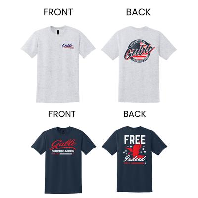 GABLE 4TH OF JULY COLLECTION- YOUTH FREE INDEED & FLAG LOGO