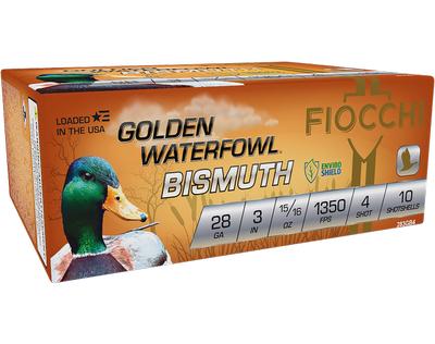 FIOCCHI GOLDEN WATERFOWL BISMUTH 28 GA #4 SHOT 15/16 OZ 10-ROUNDS 3