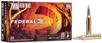 FEDERAL FUSION BRASS 7MM REM MAG 175-GRAIN 20-ROUNDS FSP