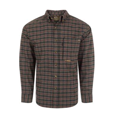 Autumn Brushed Twill Plaid Button-Down Long Sleeve Shirt
