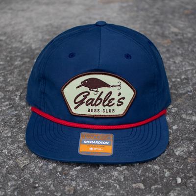 Gable's Bass Club Collection -256-Navy With Red Rope