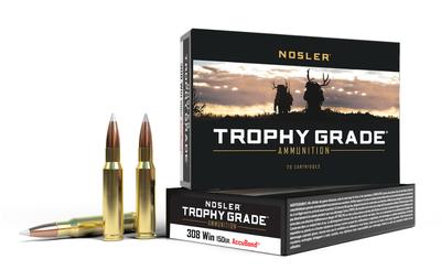 Nosler 308 Win 150gr AccuBond Trophy Grade Ammunition