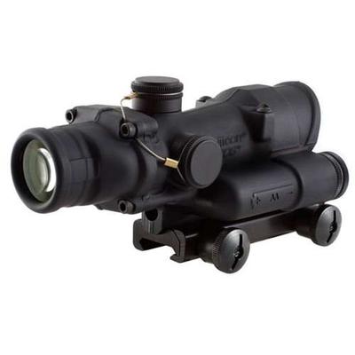 Trijicon 100190 ACOG 4x 32mm Obj 36.80 ft @ 100 yds FOV Matte Black Finish Illuminated Red Crosshair 223