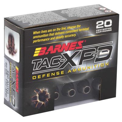 BARNES TAC-XPD 80 GR TAC-XP .380 ACP AMMUNITION, 20 ROUNDS - 21552