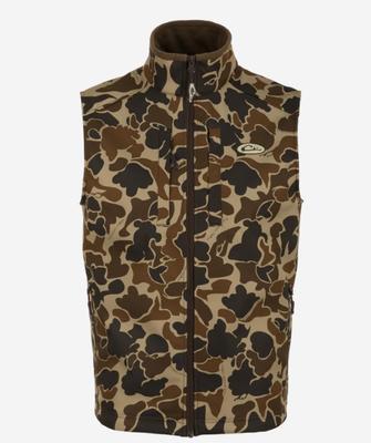 Drake Windproof Softshell Camo Vest