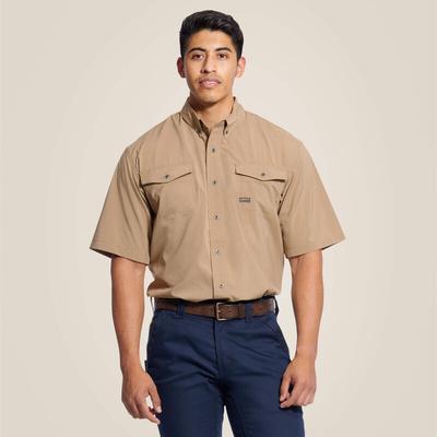 Ariat Rebar Made Tough VentTEK DuraStretch Work Shirt -KHAKI