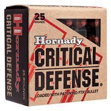 Hornady 38 Special+P 110gr FTX Critical Defense Ammunition 25rds - 90311