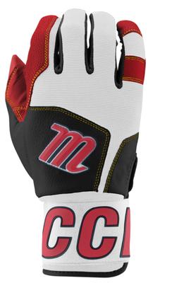 Marucci Blacksmith V2 Full Wrap Adult Batting Gloves: MBG2BKSMFW