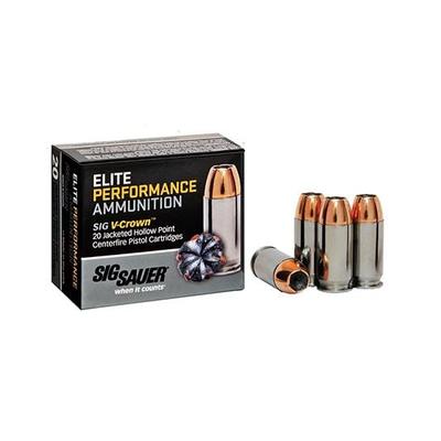 Sig Sauer 380 Auto/ACP 90gr JHP Elite Performance Ammunition E380A1-20