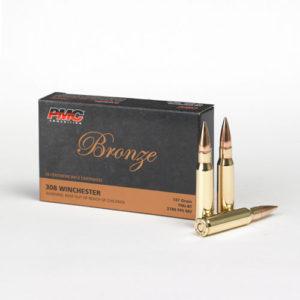 PMC Bronze .308 Win Ammo 147 Grain FMJBT 20rds - 308B