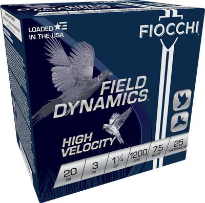 Fiocchi 203HV75 High Velocity 20 GA #7.5-Shot 25-Rounds 3