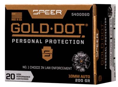    Speer - Gold Dot - 10mm - 200gr - Bonded JHP - 54000GD ( 20 rounds )