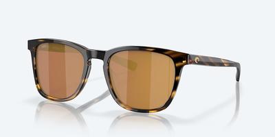 Costa Del Mar Sunglasses -SULLIVAN -Tortoise- Gold Mirror Polarized Glass 580G