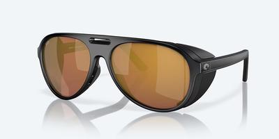 Costa Del Mar Sunglasses -GRAND CATALINA- Matte Black-Gold Mirror Polarized Glass 580G