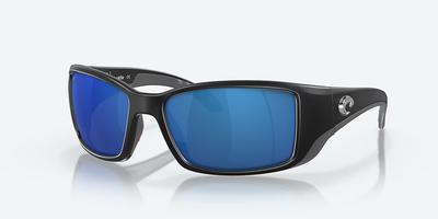 Costa Del Mar Sunglasses -BLACKFIN-Matte Black- Blue Mirror Polarized Polycarbonate 580P