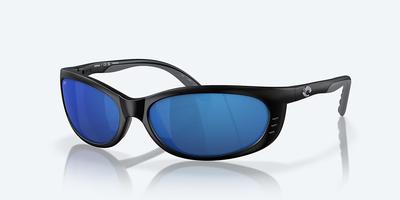 Costa Del Mar Sunglasses -FATHOM- Matte Black- Blue Mirror Polarized Polycarbonate  580P