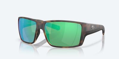 Costa Del Mar Sunglasses-REEFTON PRO- Matte Tortoise- Green Mirror Polarized Glass 580G