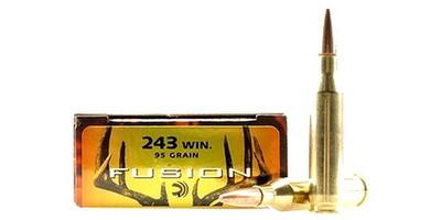 Federal Fusion Rifle Ammunition F243FS1, 243 Winchester, 95 GR