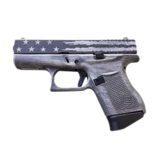 Gable Sporting Goods Glock 43 9mm Pistol Distressed Flag Cerakote Uiblkflag Gable Sporting Goods